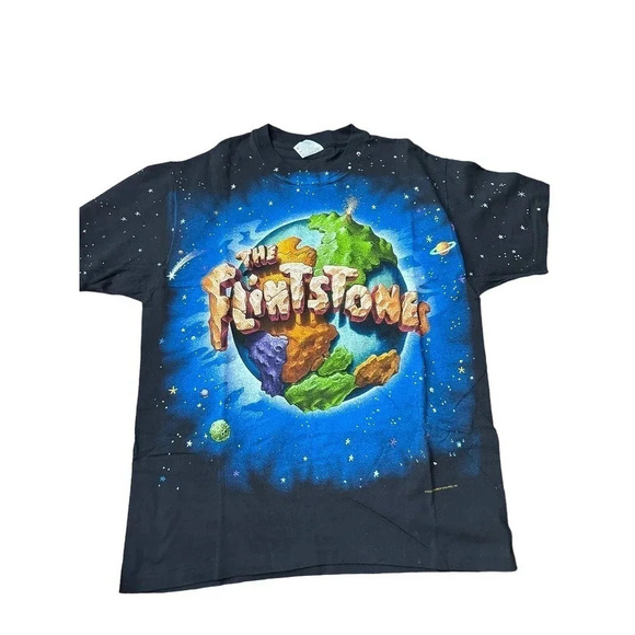 Hanes Vintage The Flinstones Movie T-Shirt Single stitch Mens‎ Size Large - Picture 1 of 4